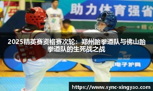 2025精英赛资格赛次轮：郑州跆拳道队与佛山跆拳道队的生死战之战